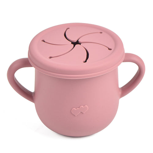 MiniNook Siliconen Snackbeker 200 ml – Zelfstandig Snackmoment