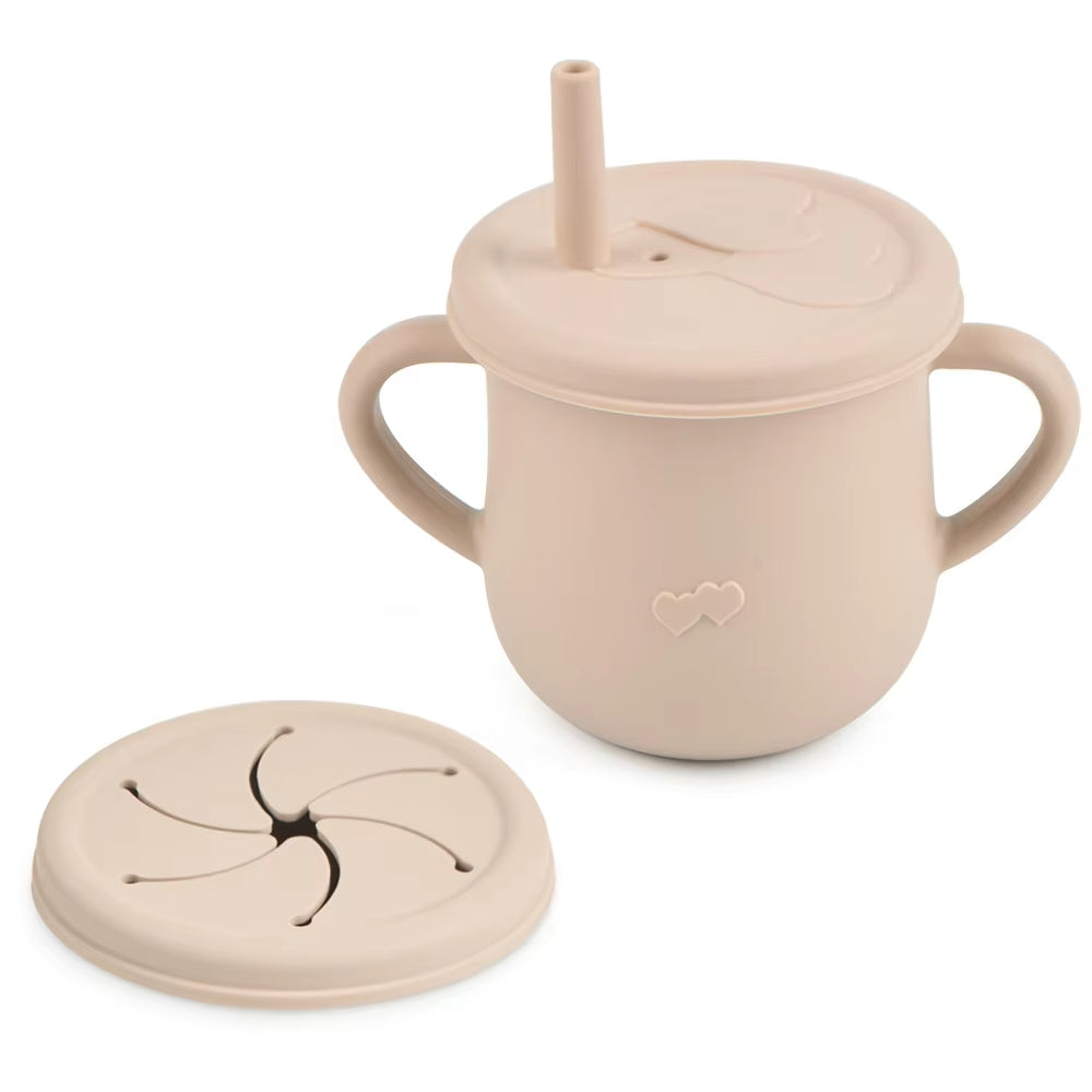 MiniNook Siliconen Snackbeker 200 ml – Zelfstandig Snackmoment