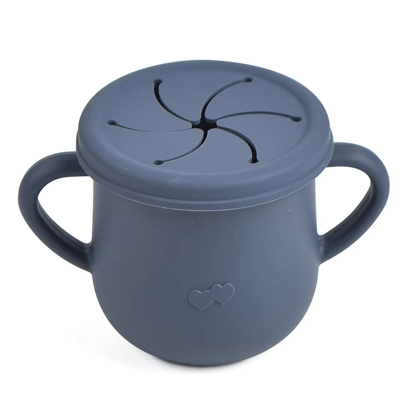 MiniNook Siliconen Snackbeker 200 ml – Zelfstandig Snackmoment