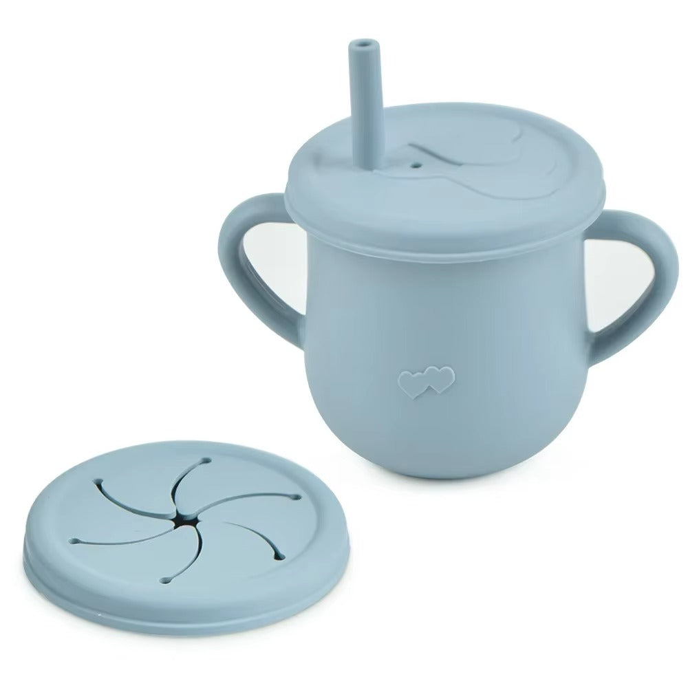 MiniNook Siliconen Snackbeker 200 ml – Zelfstandig Snackmoment
