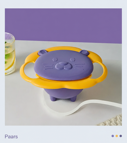 MiniNook 360° Antiknoeikom – Zelfstandig Eten Zonder Gemors